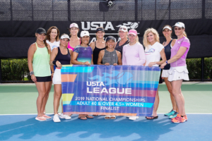 October 27, 2019 - (left to right front) Hiromi Inagawa, Carolina Velez Bernal, Carol Chirico, Vania Yui-DeLosReyes, Ingrid Lopp, Marcia Pflug, Corinna Bode, (left to right back) Julie Ricciardi, Carolyn Cruz, Christie Manning, Joy Cummiskey and Julia Lehmitz of the Eastern section came in second place in the Adult 40 & Over 4.5+ League National Championship at the USTA National Campus in Orlando, Florida.